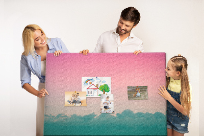 Painel em cortiça Céu gradiente