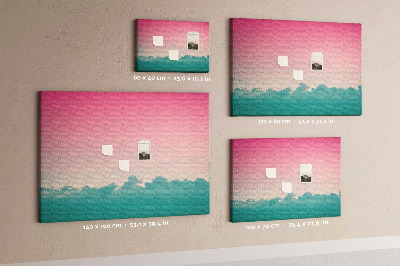 Painel em cortiça Céu gradiente