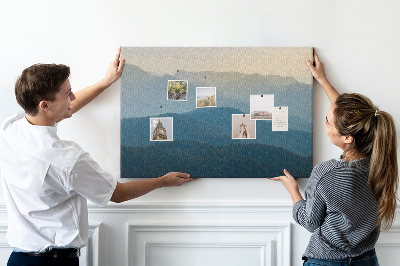 Quadro de aviso de cortiça Paisagem abstrata