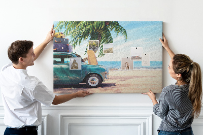 Quadro em cortiça Praia de férias