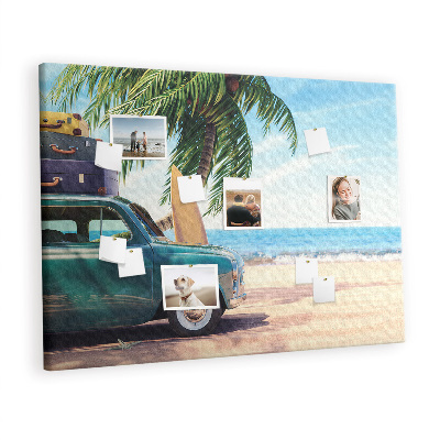 Quadro em cortiça Praia de férias