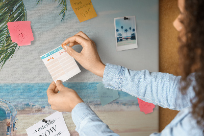 Quadro em cortiça Praia de férias