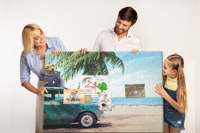 Quadro em cortiça Praia de férias