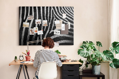 Painel em cortiça Padrão de zebra