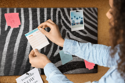 Painel em cortiça Padrão de zebra