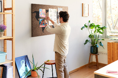 Painel em cortiça Mapa mundial