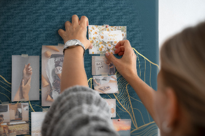 Quadro de aviso de cortiça Esboço das montanhas