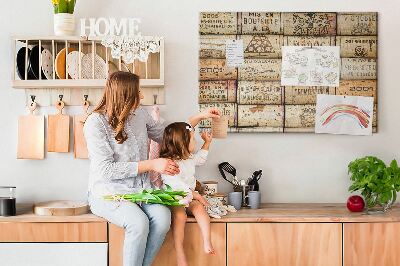 Quadro de aviso de cortiça Rolhas de vinho