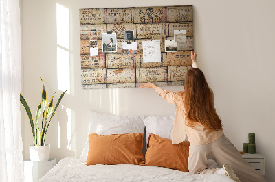 Quadro de aviso de cortiça Rolhas de vinho