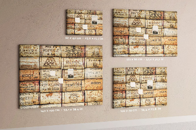 Quadro de aviso de cortiça Rolhas de vinho