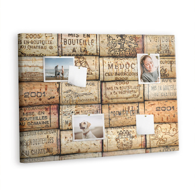 Quadro de aviso de cortiça Rolhas de vinho