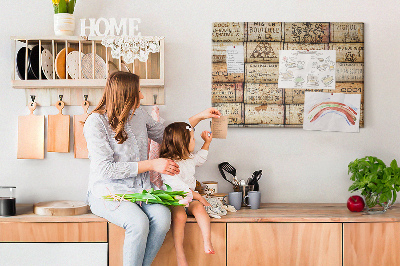 Quadro de aviso de cortiça Rolhas de vinho