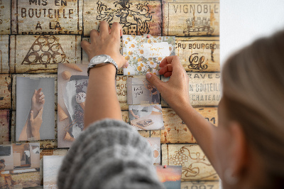 Quadro de aviso de cortiça Rolhas de vinho