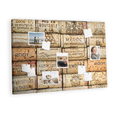 Quadro de aviso de cortiça Rolhas de vinho