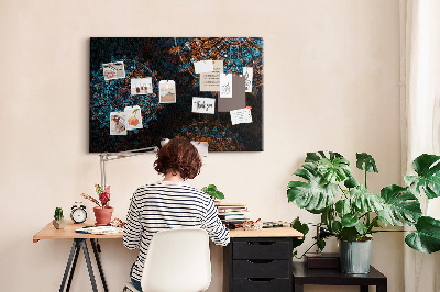 Quadro em cortiça Padrão de mandala