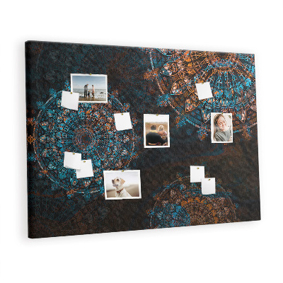 Quadro em cortiça Padrão de mandala