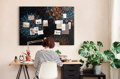 Quadro em cortiça Padrão de mandala