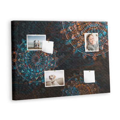 Quadro em cortiça Padrão de mandala