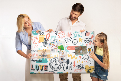 Painel em cortiça Imagens esboços