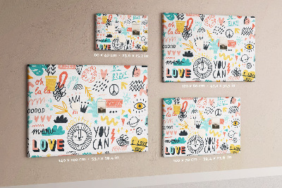 Painel em cortiça Imagens esboços