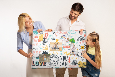 Painel em cortiça Imagens esboços