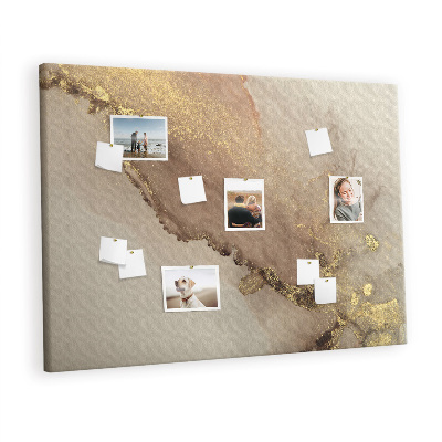 Quadro em cortiça Mármore dourado