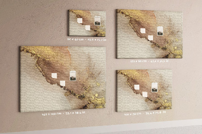 Quadro em cortiça Mármore dourado