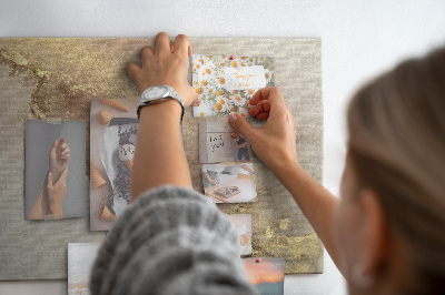 Quadro em cortiça Mármore dourado