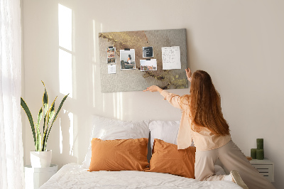 Quadro em cortiça Mármore dourado