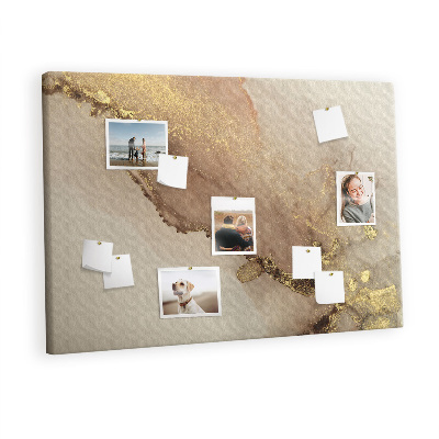 Quadro em cortiça Mármore dourado