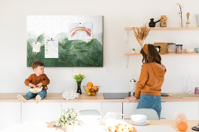 Painel em cortiça Folhas abstratas