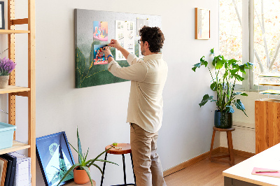 Painel em cortiça Folhas abstratas