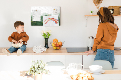 Painel em cortiça Folhas abstratas