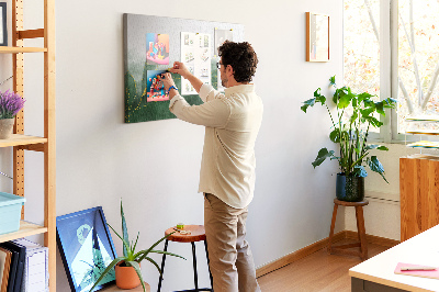 Painel em cortiça Folhas abstratas