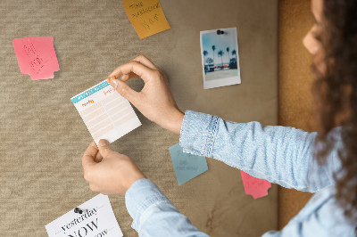 Quadro de aviso de cortiça Bússola de lona