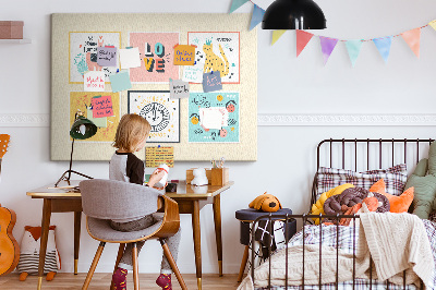 Quadro em cortiça Slogans motivacionais