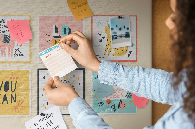 Quadro em cortiça Slogans motivacionais