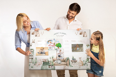 Quadro de aviso de cortiça Planejador de casa aconchegante