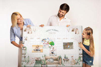 Quadro de aviso de cortiça Planejador de casa aconchegante