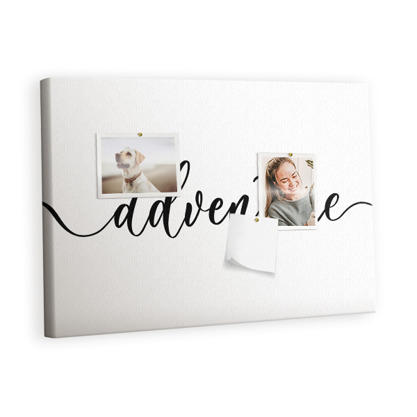 Painel em cortiça Inscrição de aventura