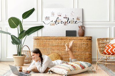 Painel em cortiça Inscrição de aventura