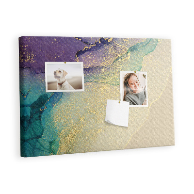 Quadro de aviso de cortiça Mármore decorativo