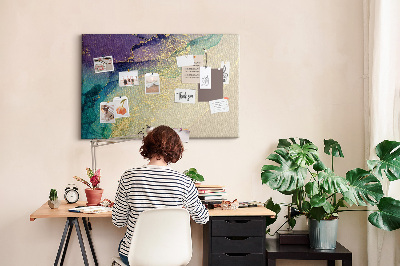 Quadro de aviso de cortiça Mármore decorativo