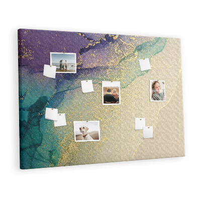 Quadro de aviso de cortiça Mármore decorativo