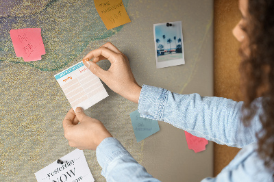 Quadro de aviso de cortiça Mármore decorativo