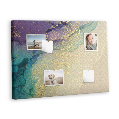 Quadro de aviso de cortiça Mármore decorativo