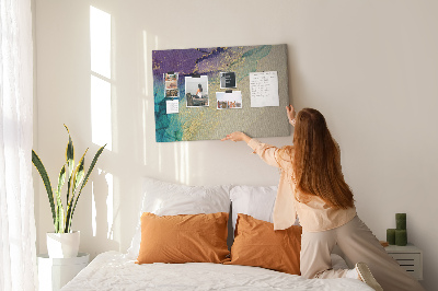 Quadro de aviso de cortiça Mármore decorativo