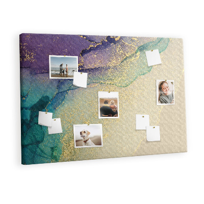 Quadro de aviso de cortiça Mármore decorativo