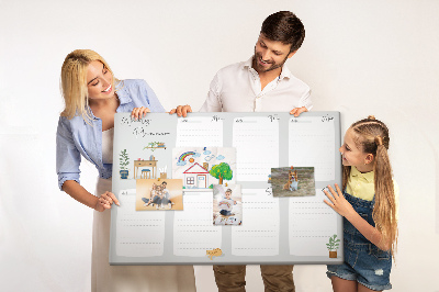 Painel em cortiça Planejador aconchegante