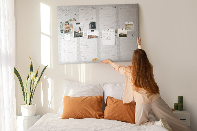 Painel em cortiça Planejador aconchegante